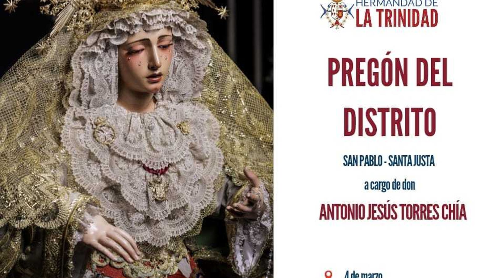 Cartel del pregón del distrito