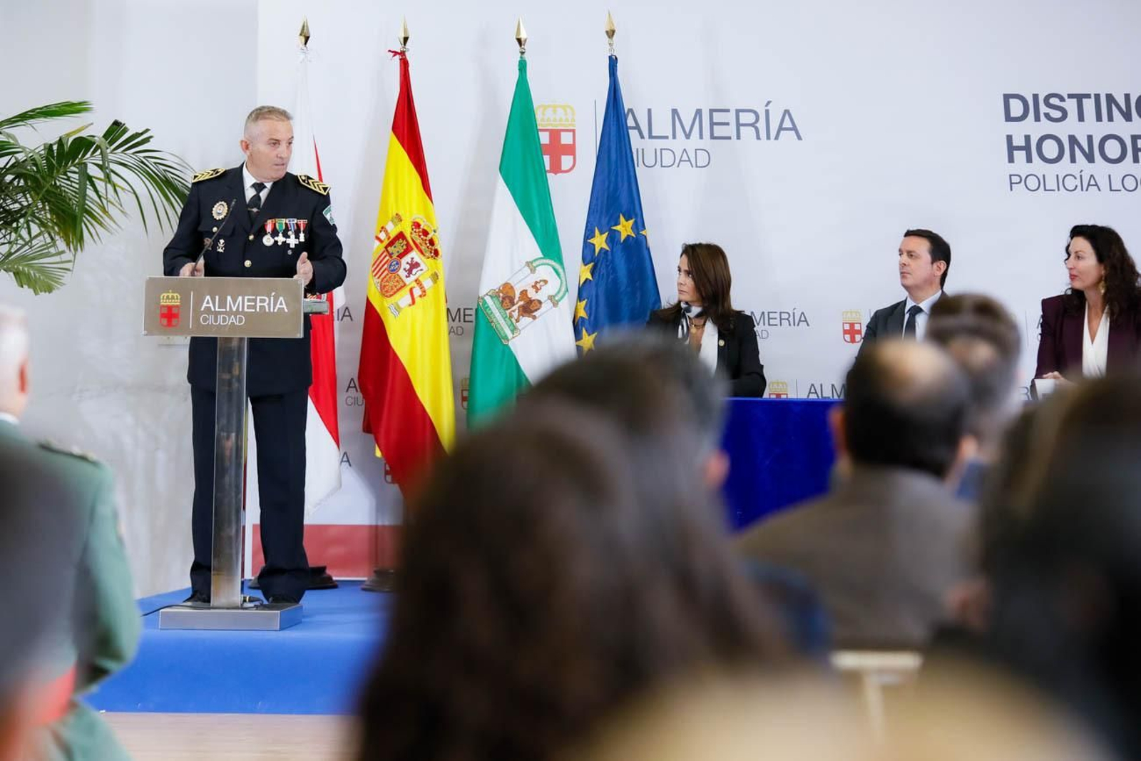 Las imágenes del la celebración de San Esteban en la Jefatura de la Policía Local