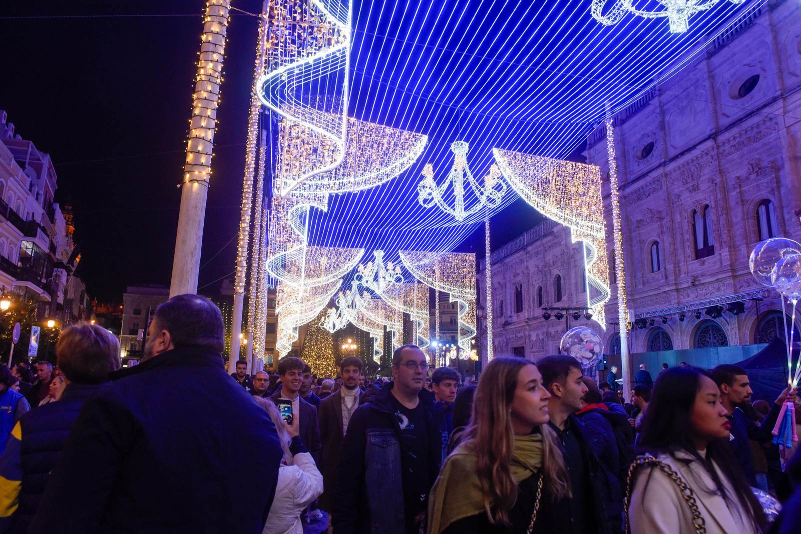 Encendido de la iluminación de Navidad en Sevilla