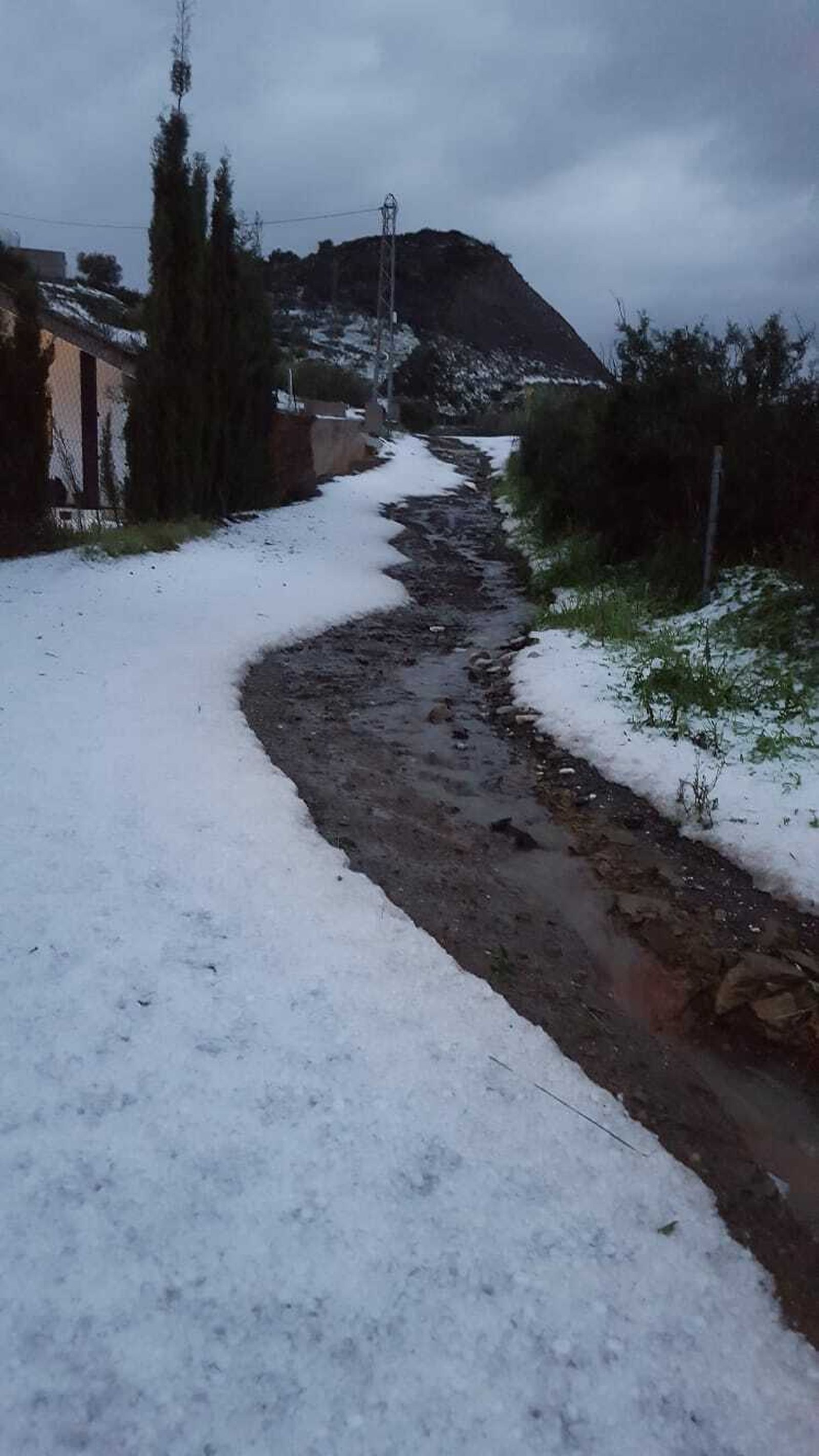 Las fotos de la granizada en Mijas