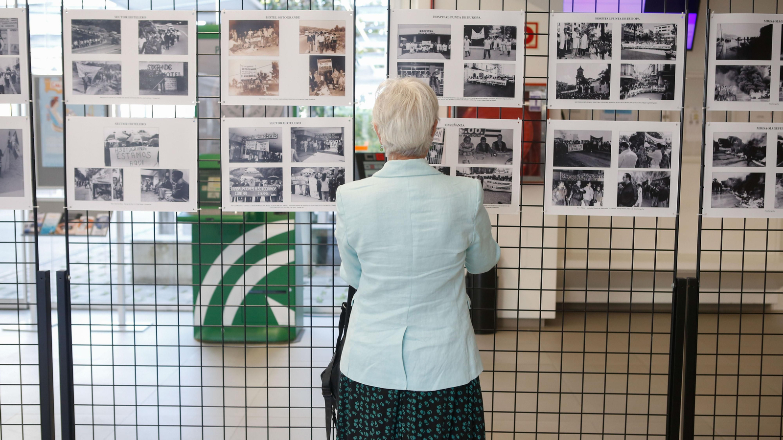 Fotos de la exposición y conferencia sobre el movimiento obrero en el Campo de Gibraltar