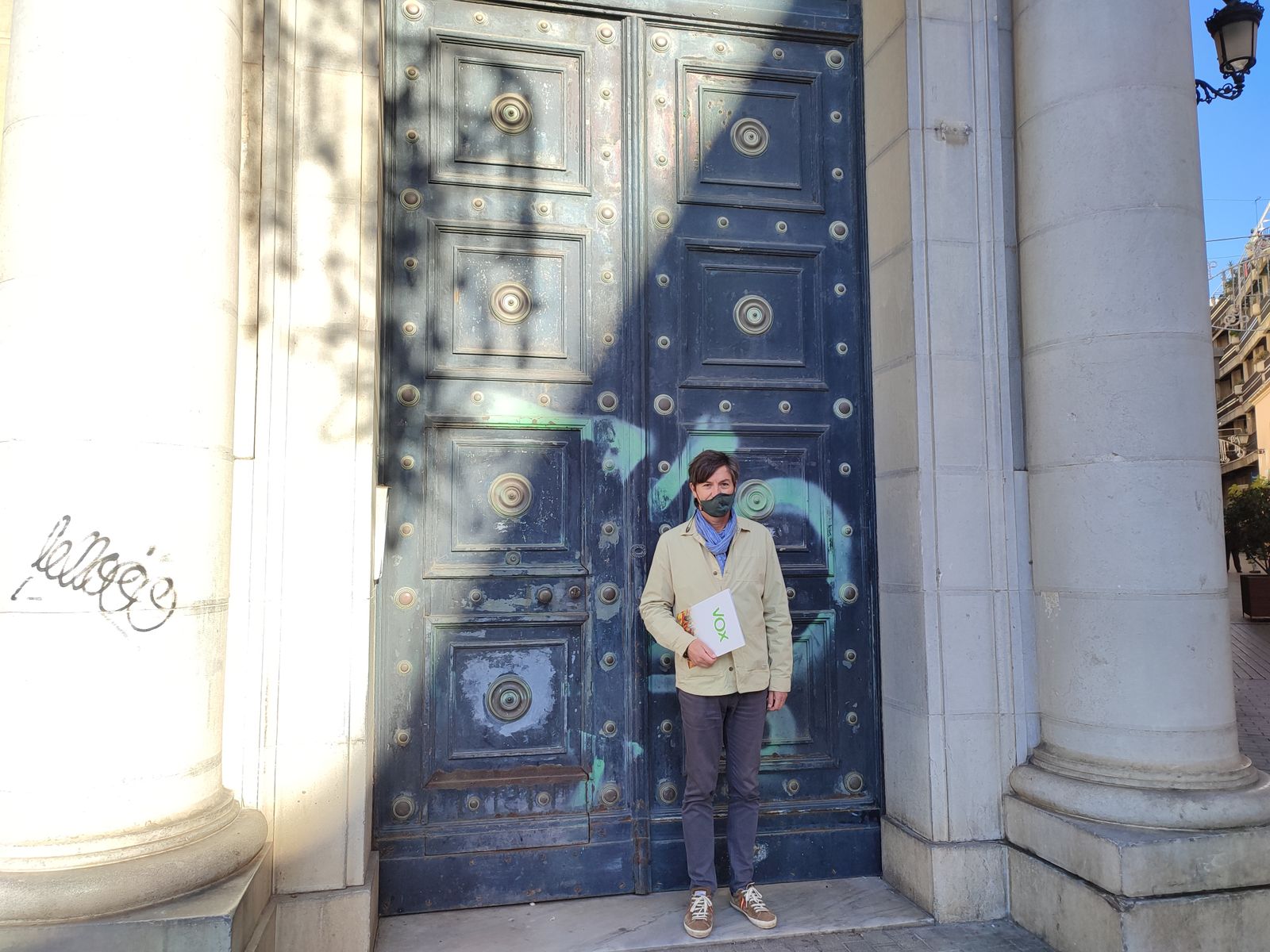 Font Briones en el antiguo edificio del Banco de España.