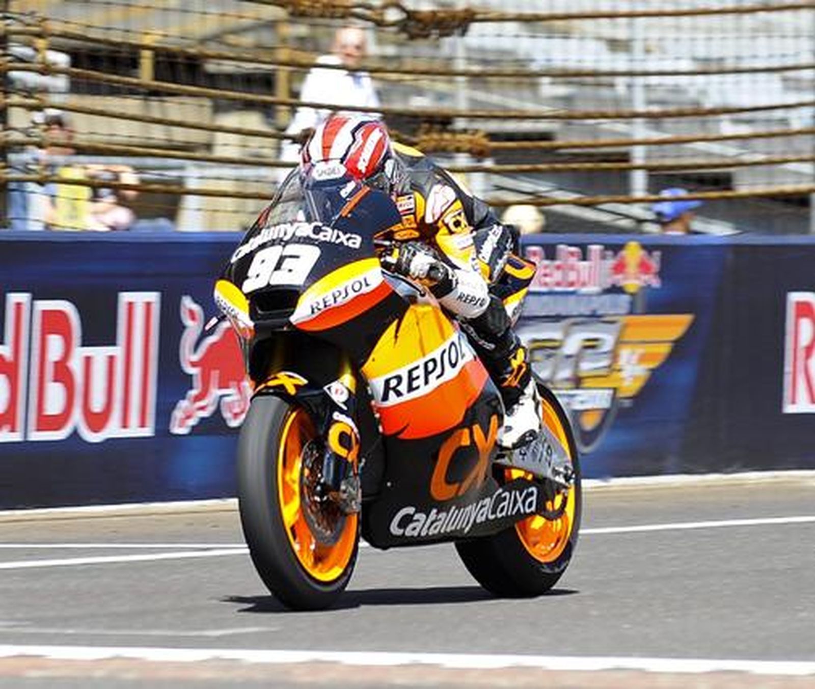 Marc Márquez en la carrera de Moto2.

Foto: efe