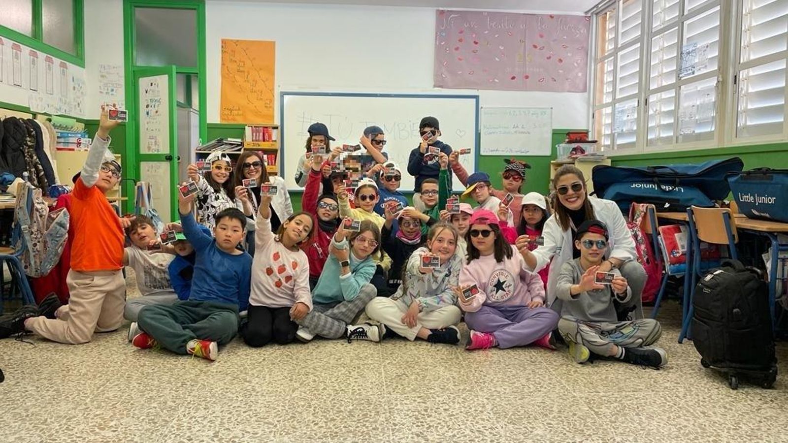 Los alumnos de 4º de Primaria del Colegio Rafael Alberti de Almería durante el taller de RC