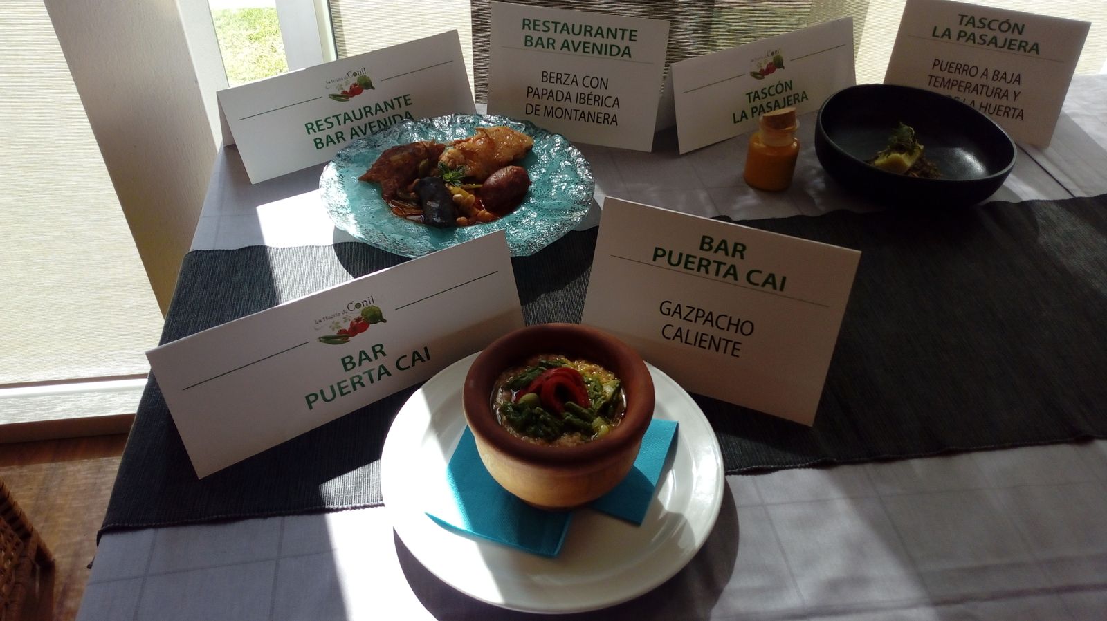 La tapa de gazpacho caliente del Bar Puerta Cai se hizo con el primer premio.