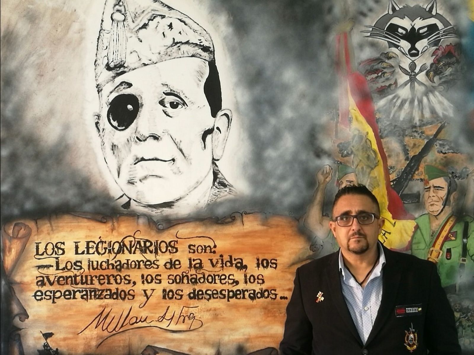 Paco Guerrero, presidente de la Hermandad Legionaria del Campo de Gibraltar.