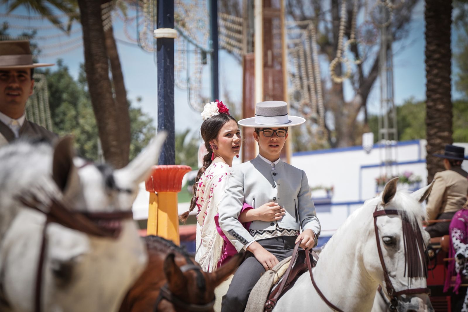 Imágenes del ambiente el domingo en la Feria de Jerez 2024
