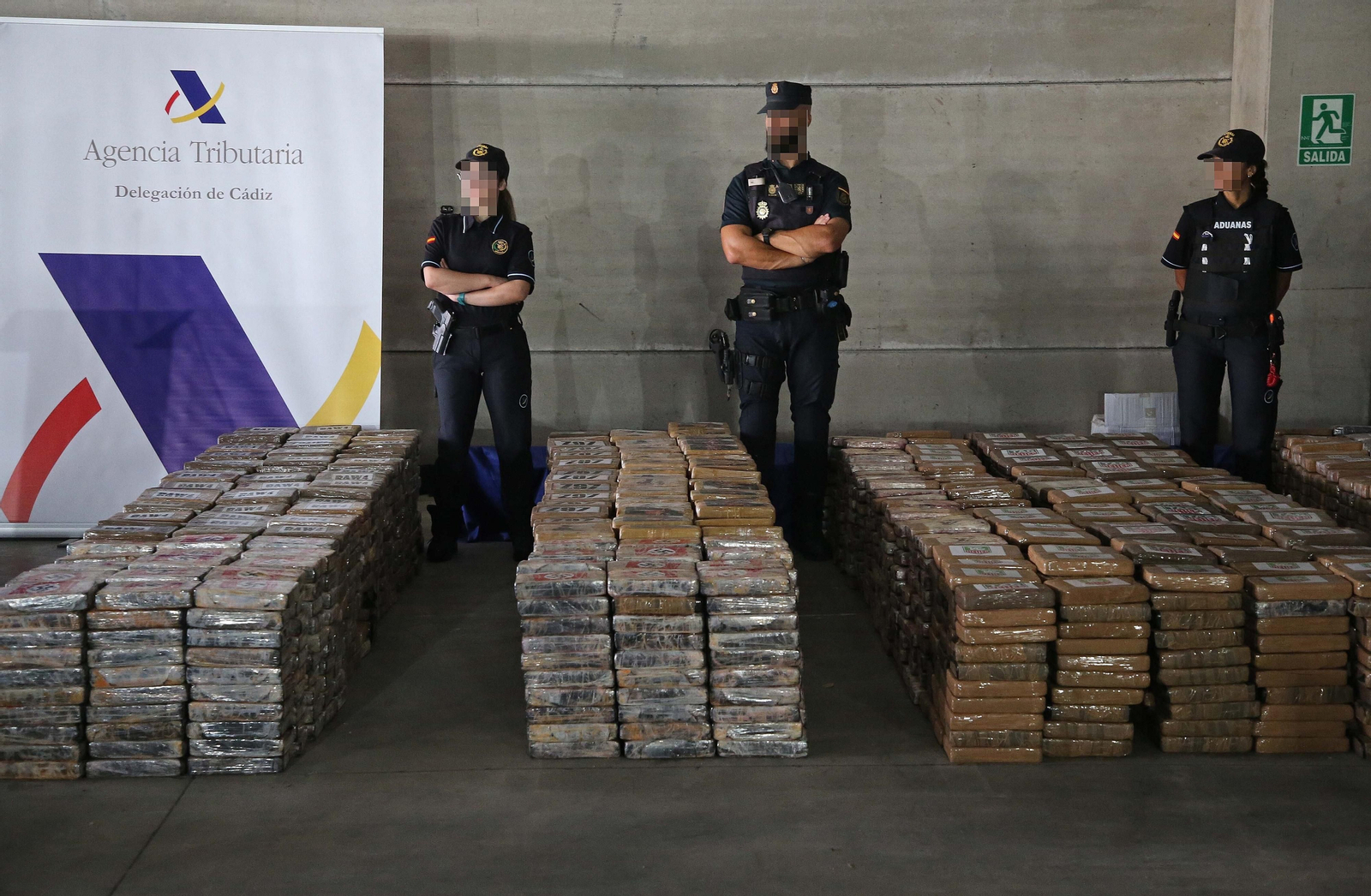 Fotos del mayor alijo de cocaína de la historia de España intervenido en Algeciras