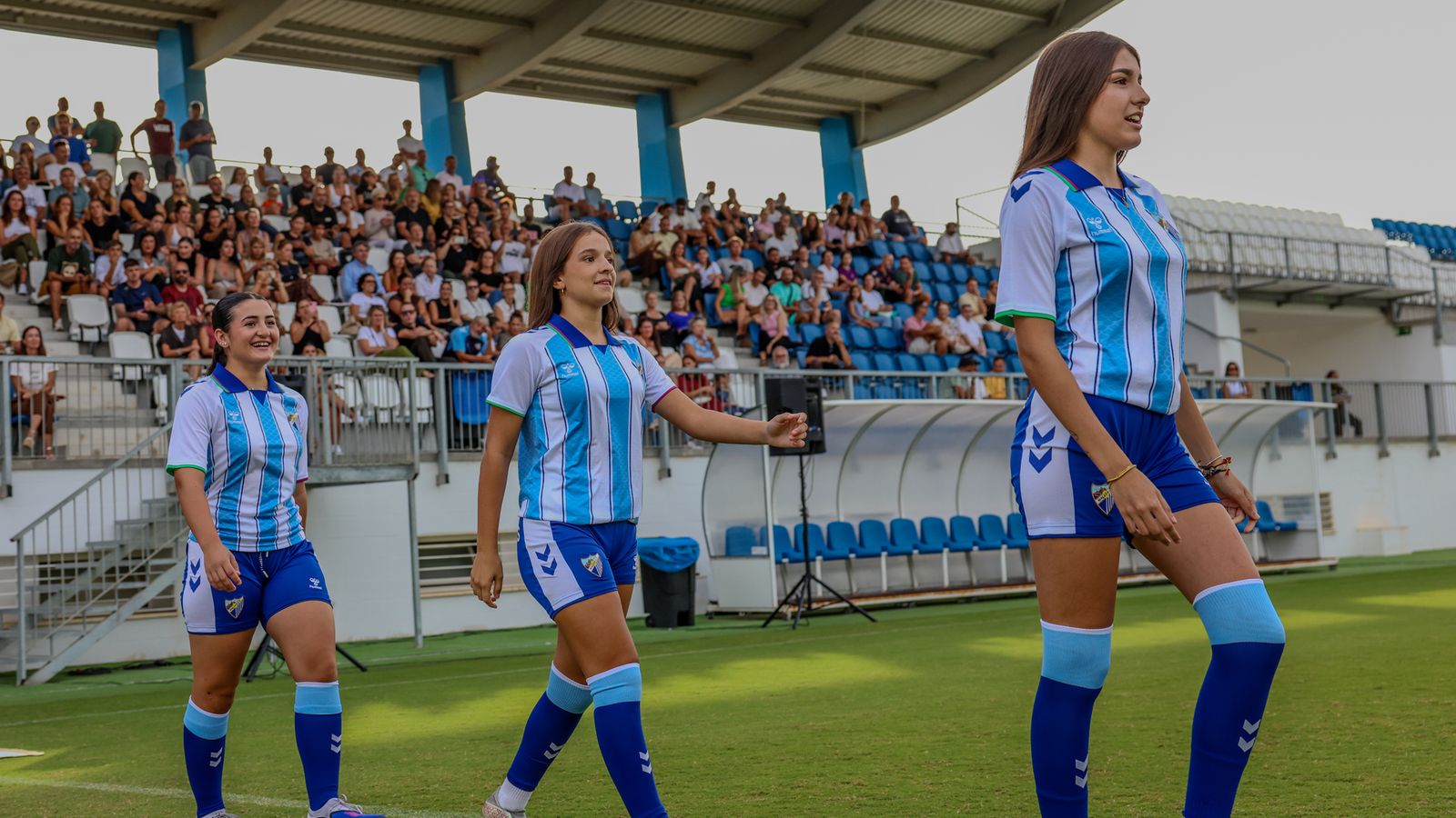 Jugadoras de la cantera del Málaga CF Femenino
