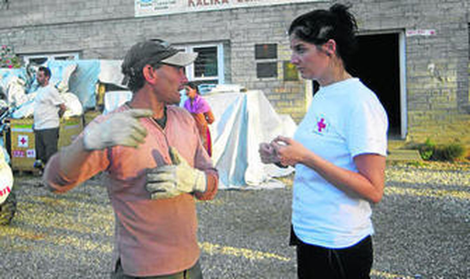 Cristina Aguilera, durante su estancia en Nepal.