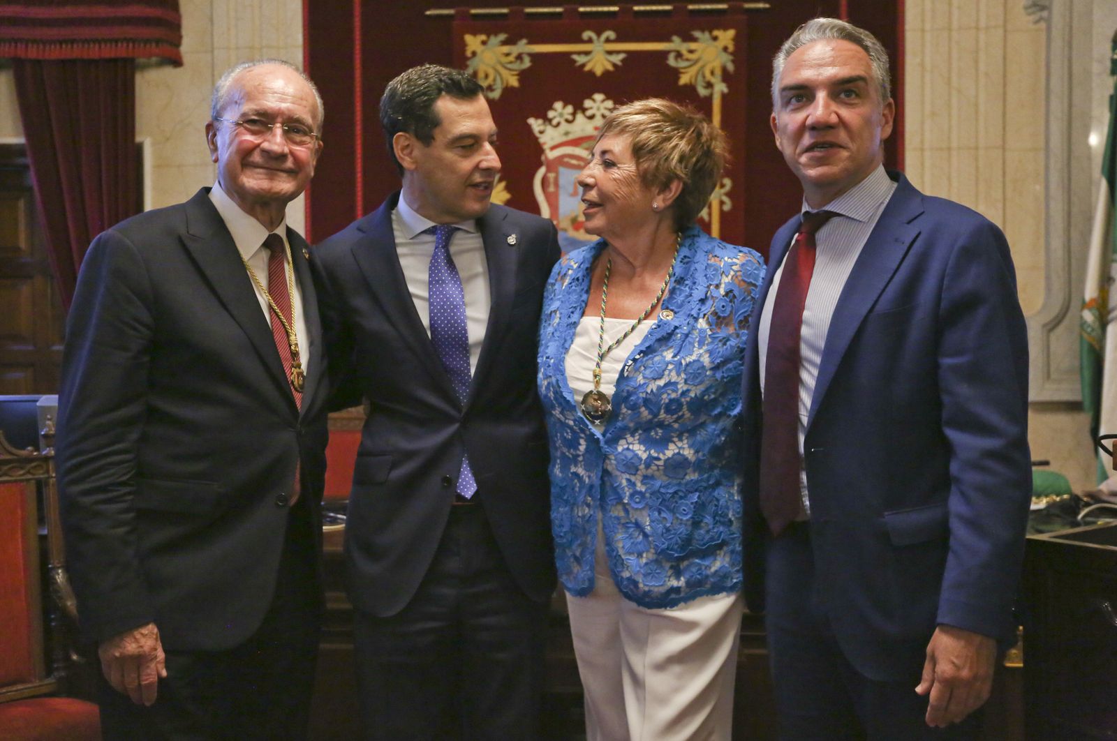Homenaje a Celia Villalobos en el Ayuntamiento de Málaga (fotos)