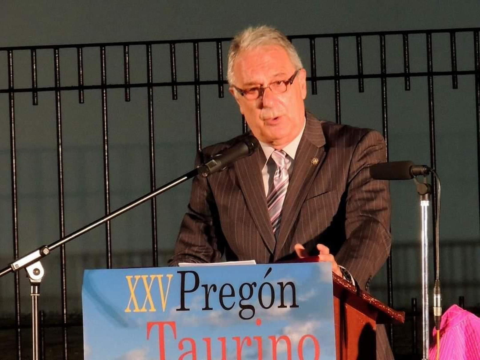 Jesús María García Hueto, durante un acto.