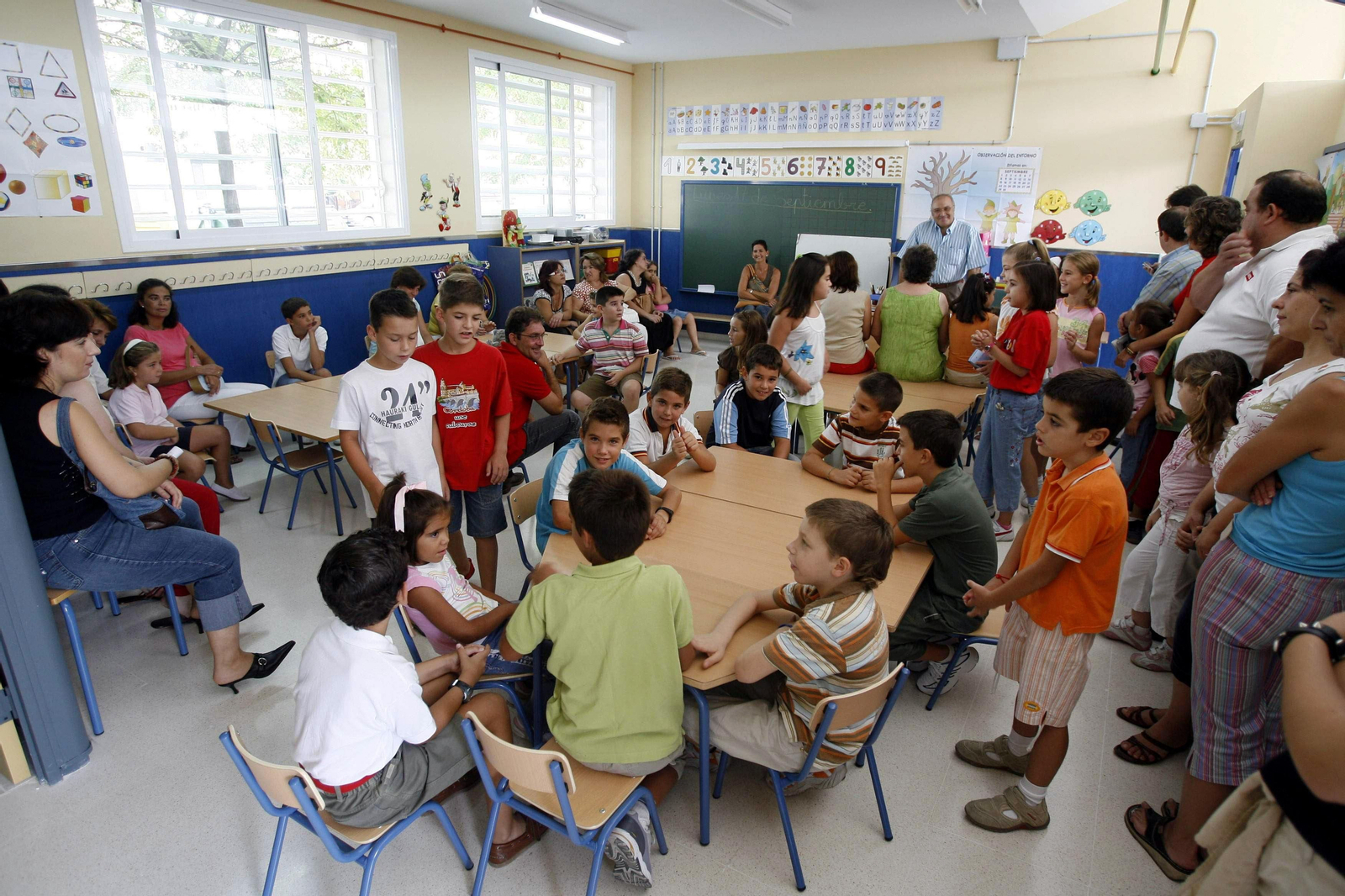 Inauguración del curso escolar en el colegio Salvador Vinuesa.