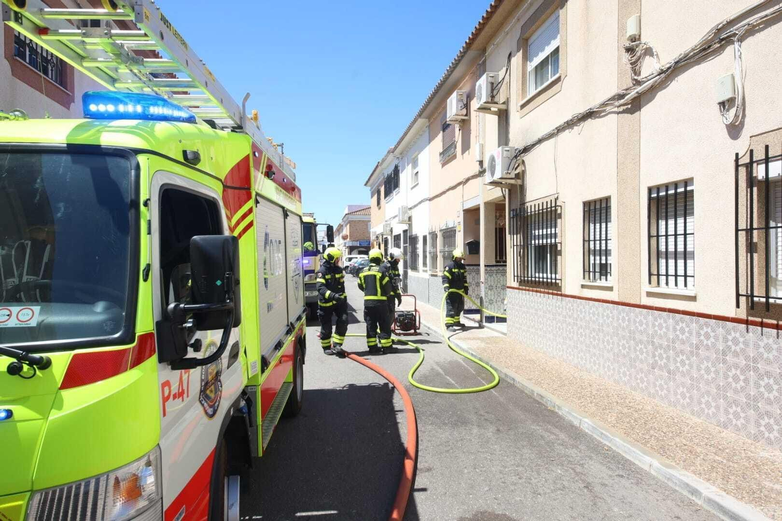 Incendio en una vivienda en Guadalcacín