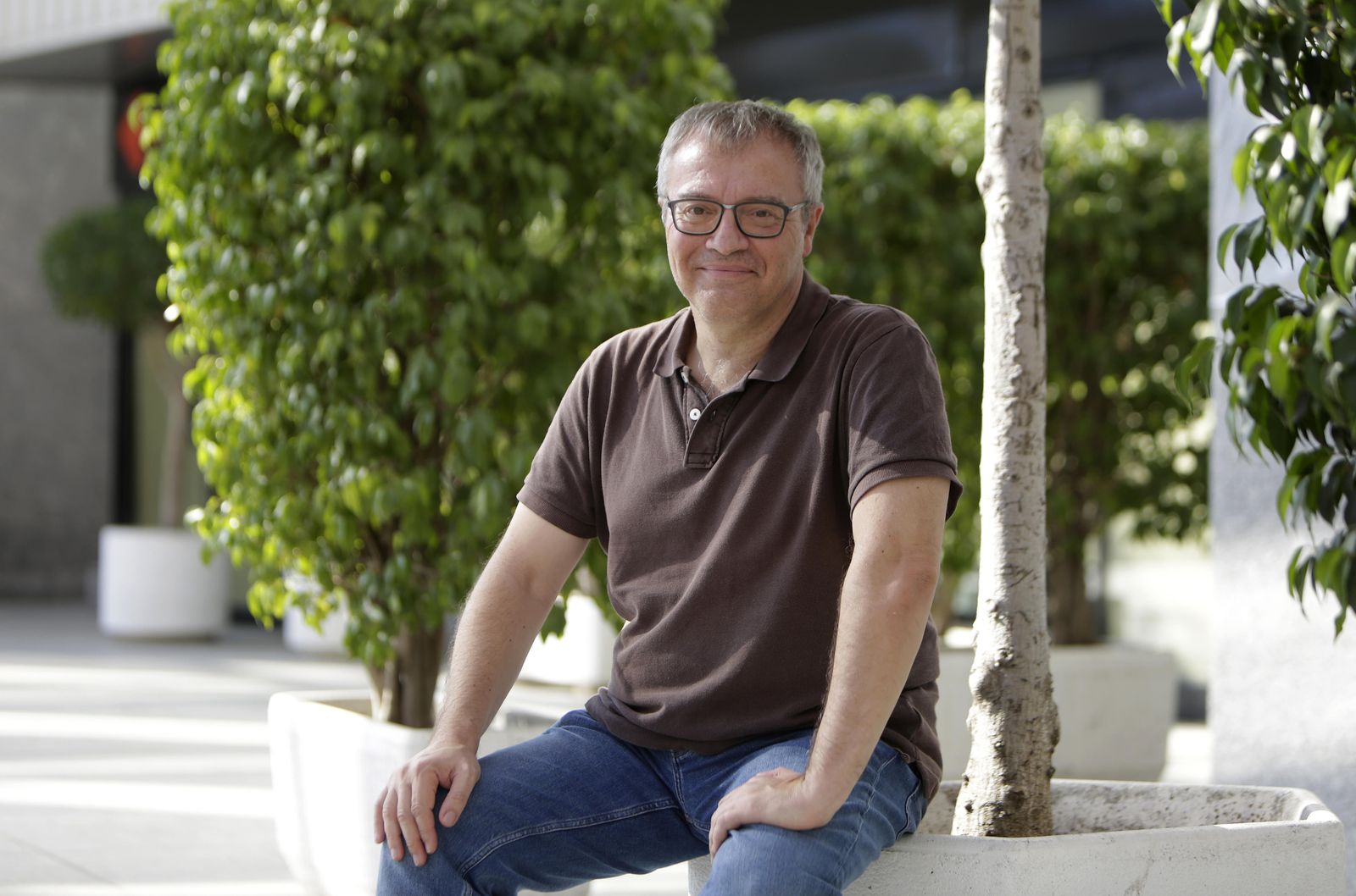 Daniel Monzón (Palma de Mallorca, 1968), en el cine de Nervión Plaza, que acogió el preestreno de la película.