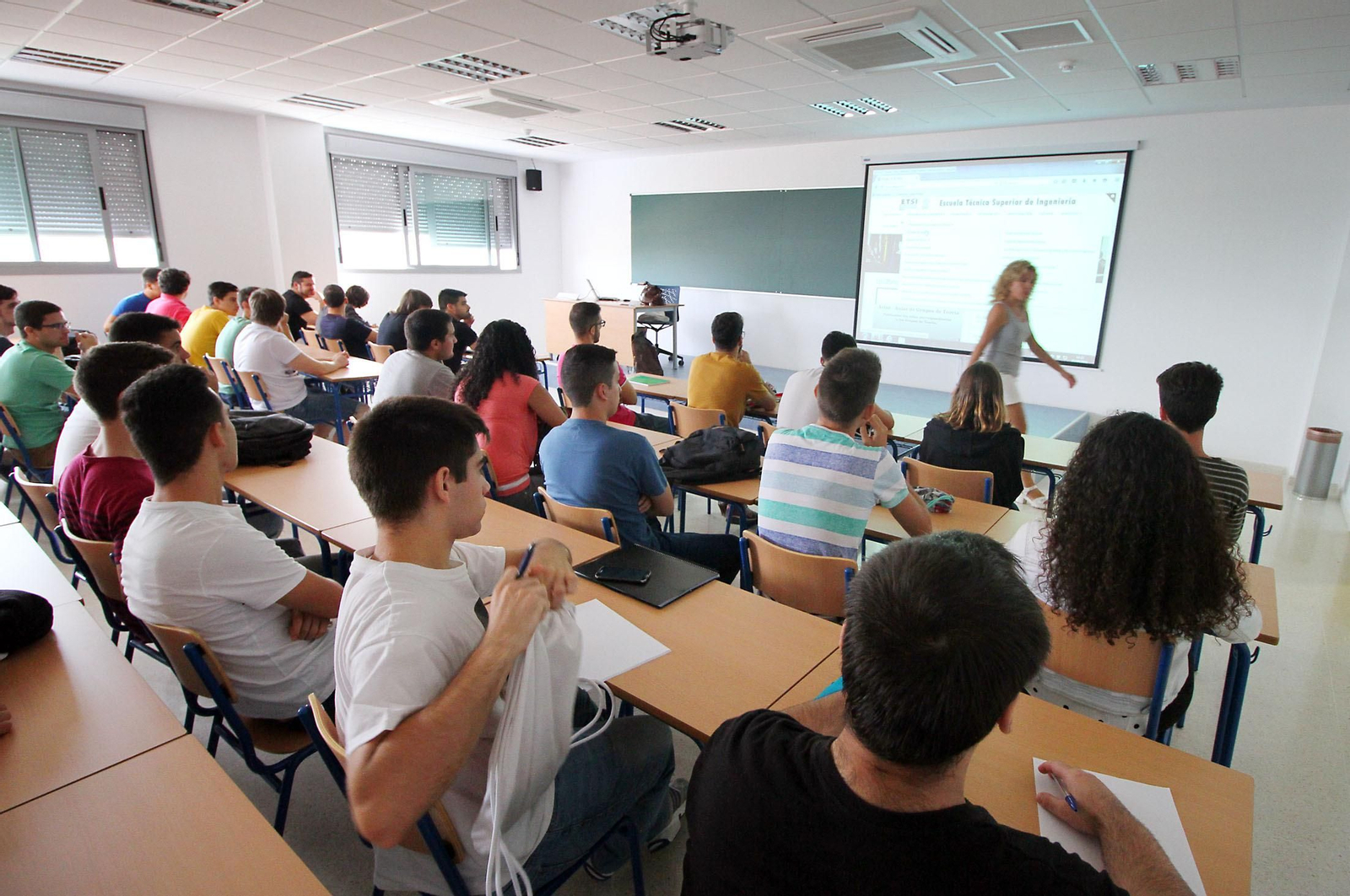 Alumnos en una de las pruebas de Selectividad.