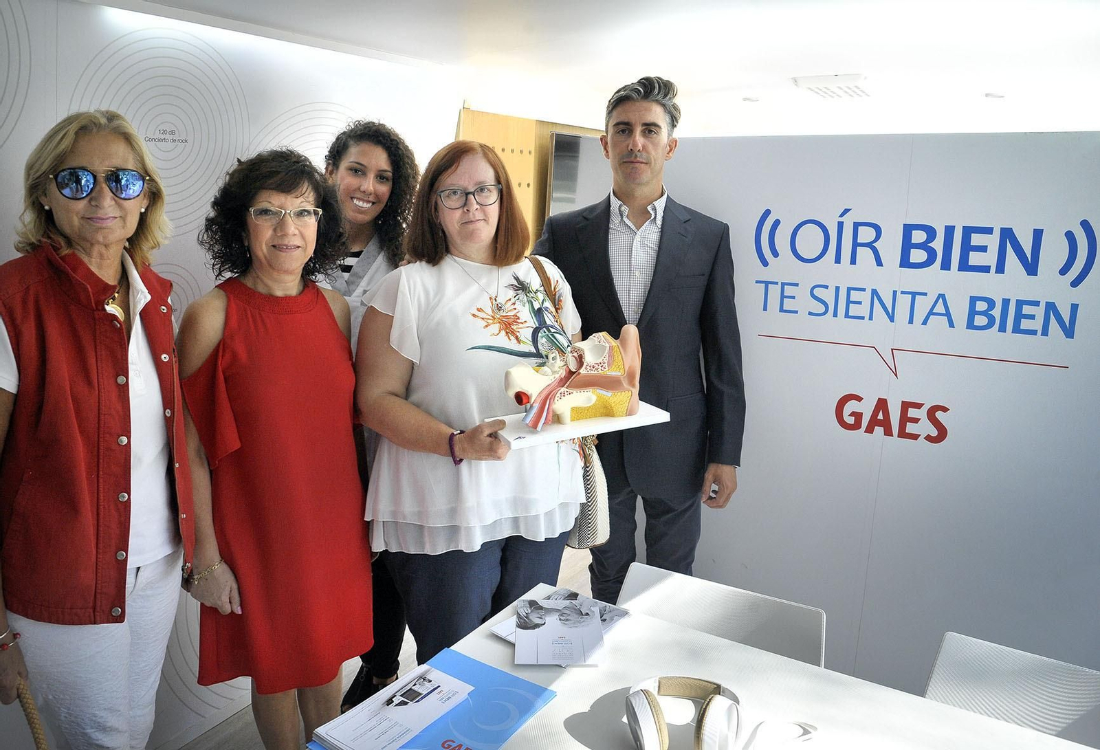 Presentación de la campaña de audición, ayer en GAES.