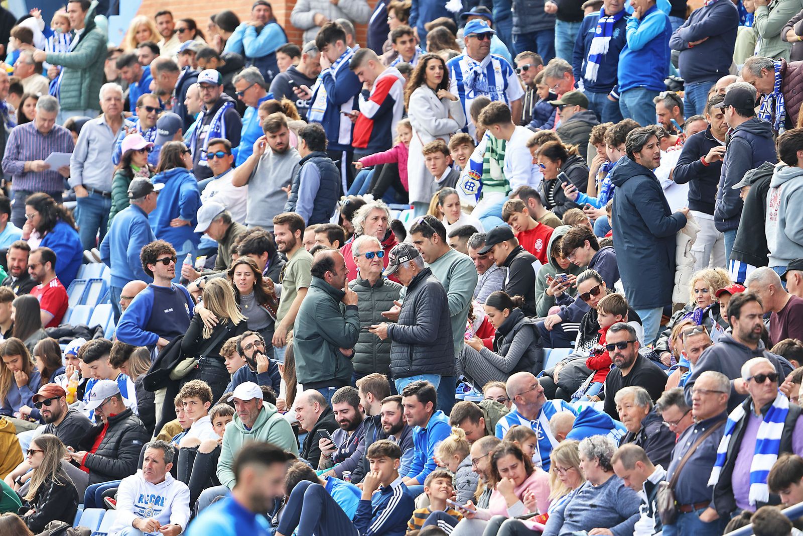 Ambiente en las gradas del Recreativo de Huelva vs AD Ceuta FC
