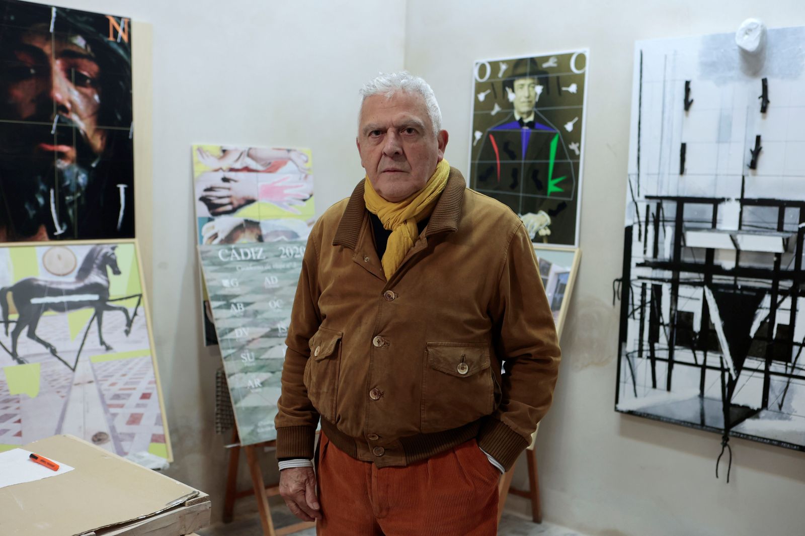 José Ramón Sierra, en su estudio.