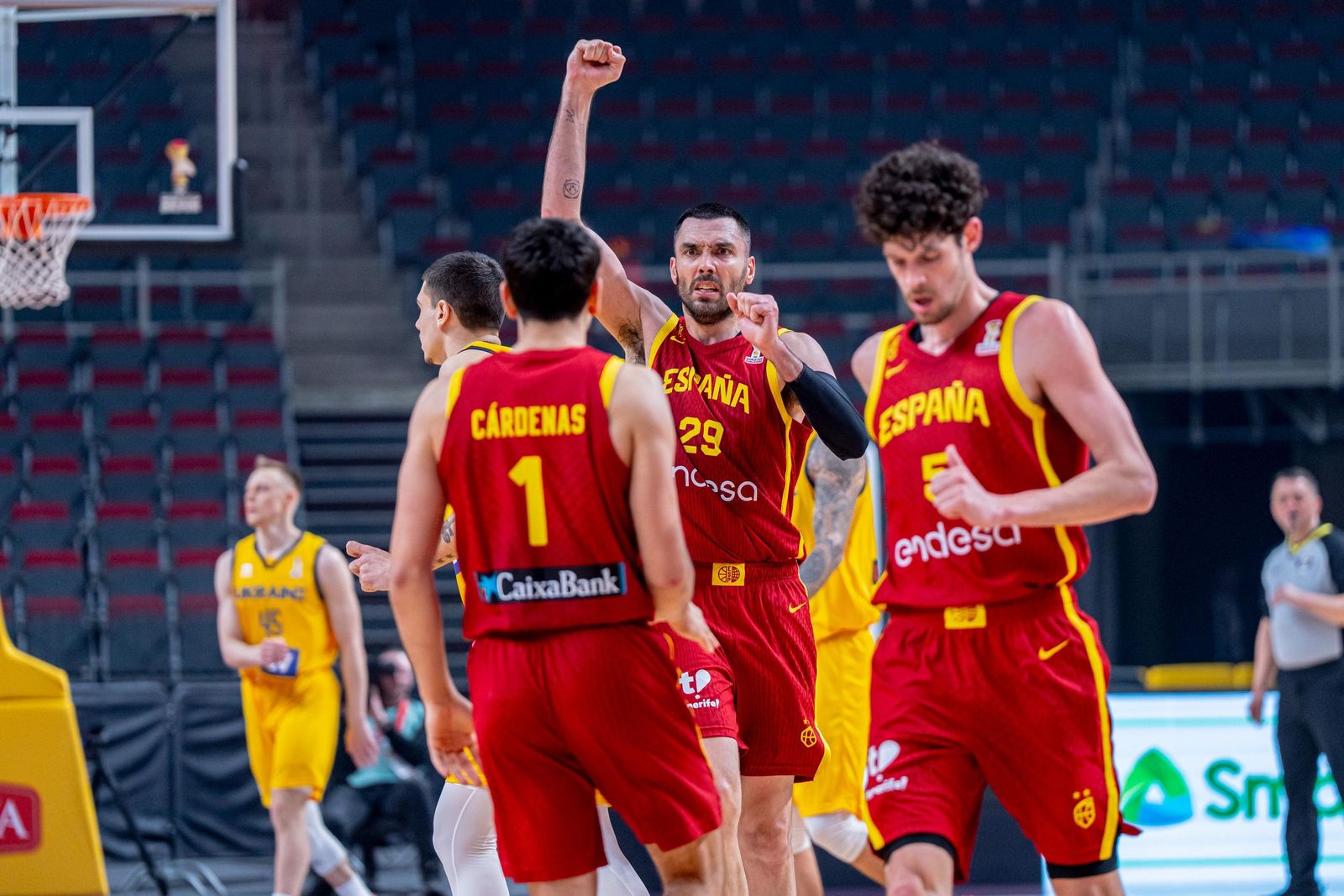 Las mejores fotos del Ucrania-España de baloncesto