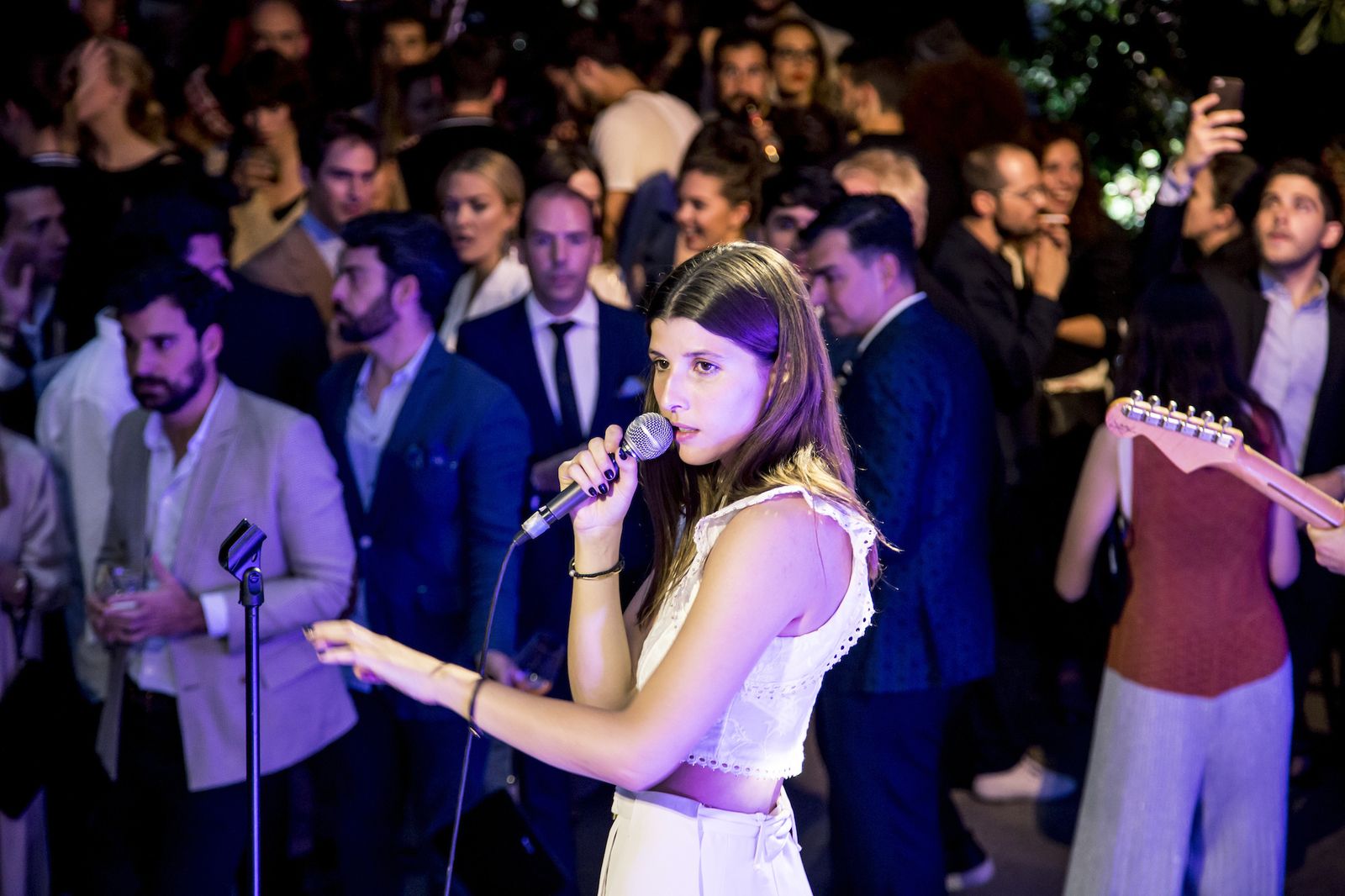 La princesa, en su única actuación en España durante un desfile de Zara el pasado año.