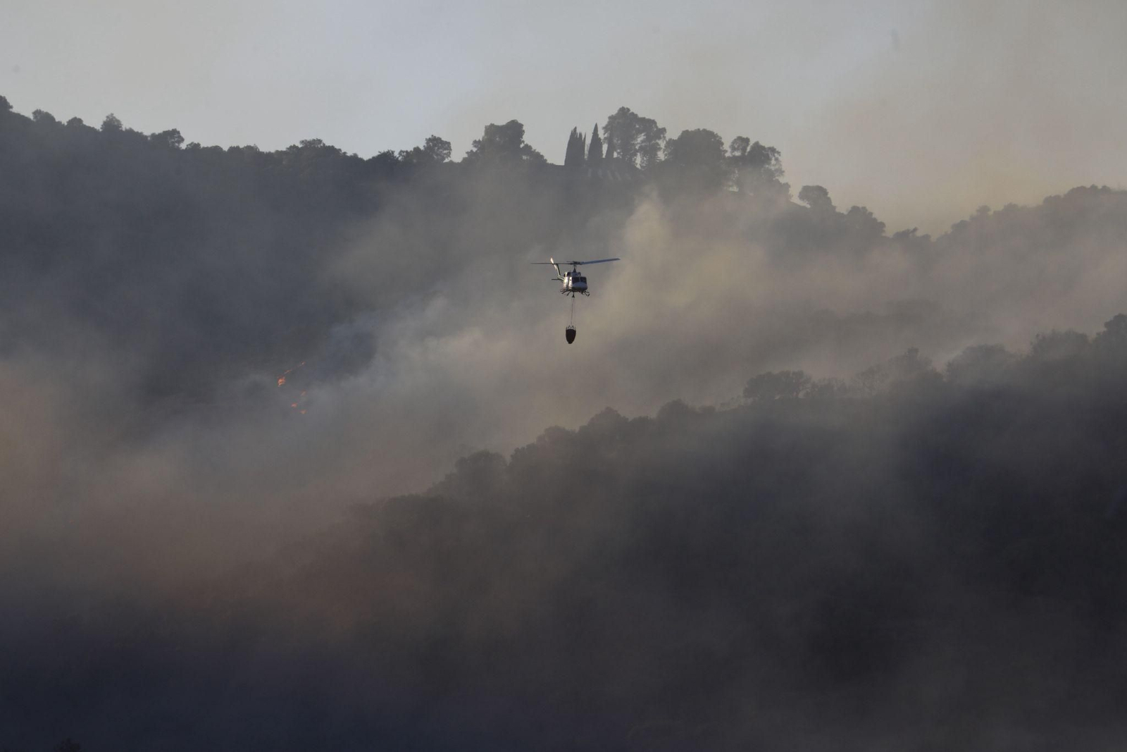 Las imágenes del incendio en el paraje de la Albaida en Córdoba