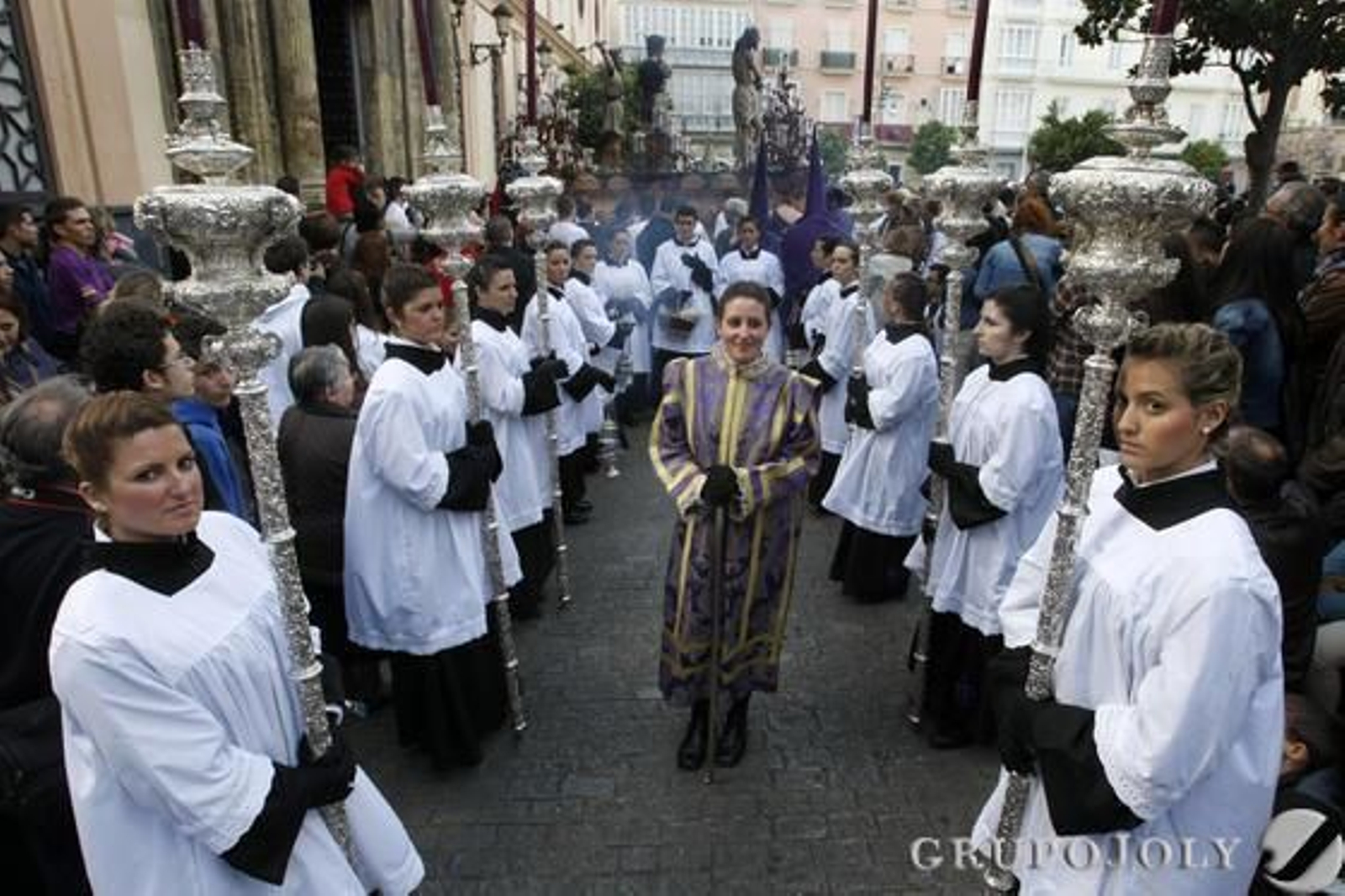 La hermandad de Columna. 

Foto: Jose Braza
