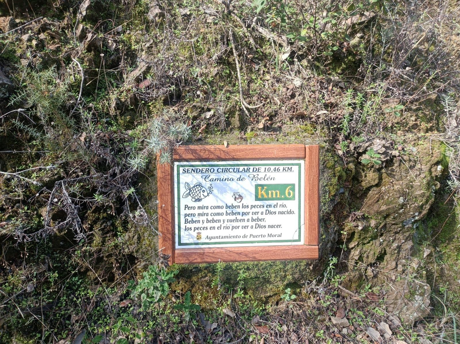 Kilómetro 6 de la ruta.