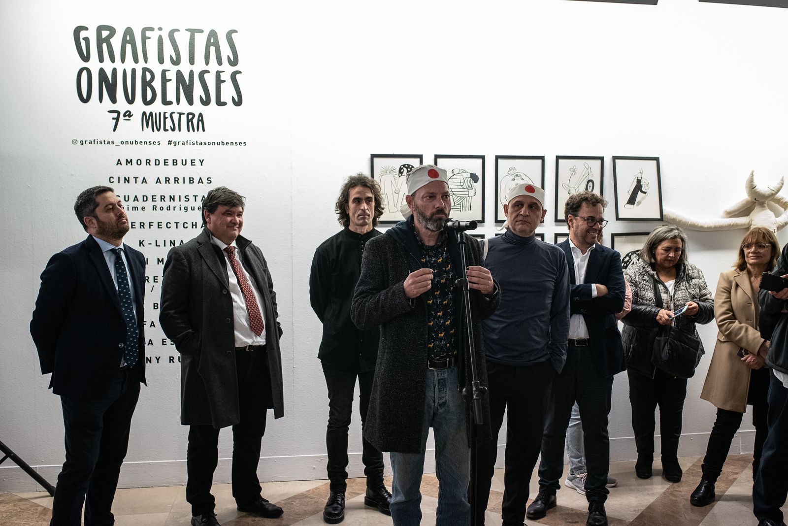 Imágenes de la inauguración de la muestra de Grafistas Onubenses