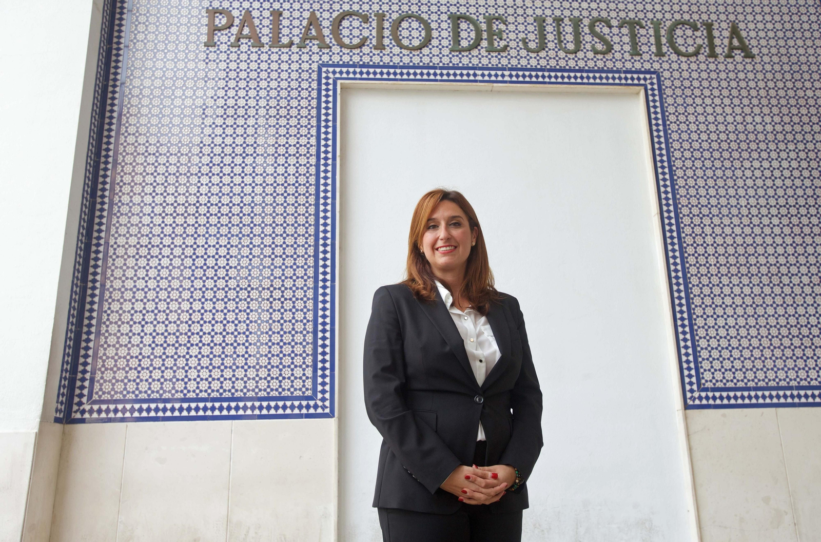 La fiscal Aurora Andrés en el Palacio de Justicia de Algeciras.