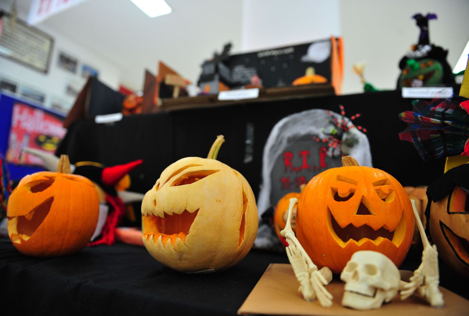 Objetos de Halloween.