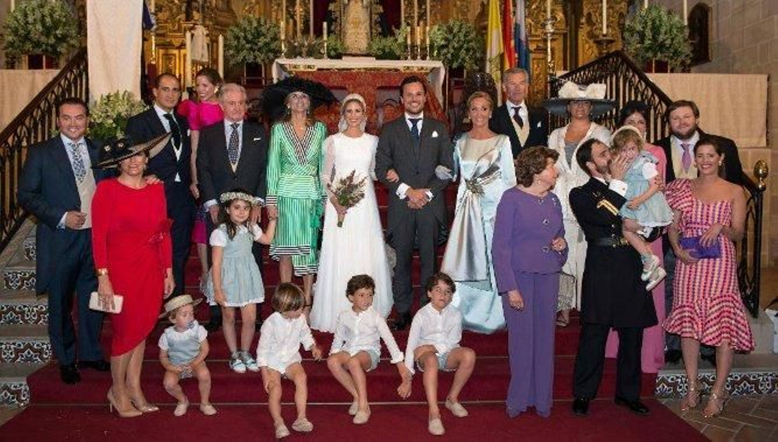 Manolo Barrón, May Bernal, Leticia Barrón, Pablo Rasco, Fernando Rasco, Melele Julbes, Fernando,  Belén y  María  Rasco Julbes, María y Belén Barrón, Isa Galindo, Juan Pérez Tabernero, Alfonso Sánchez y Marily Mozo Durán.