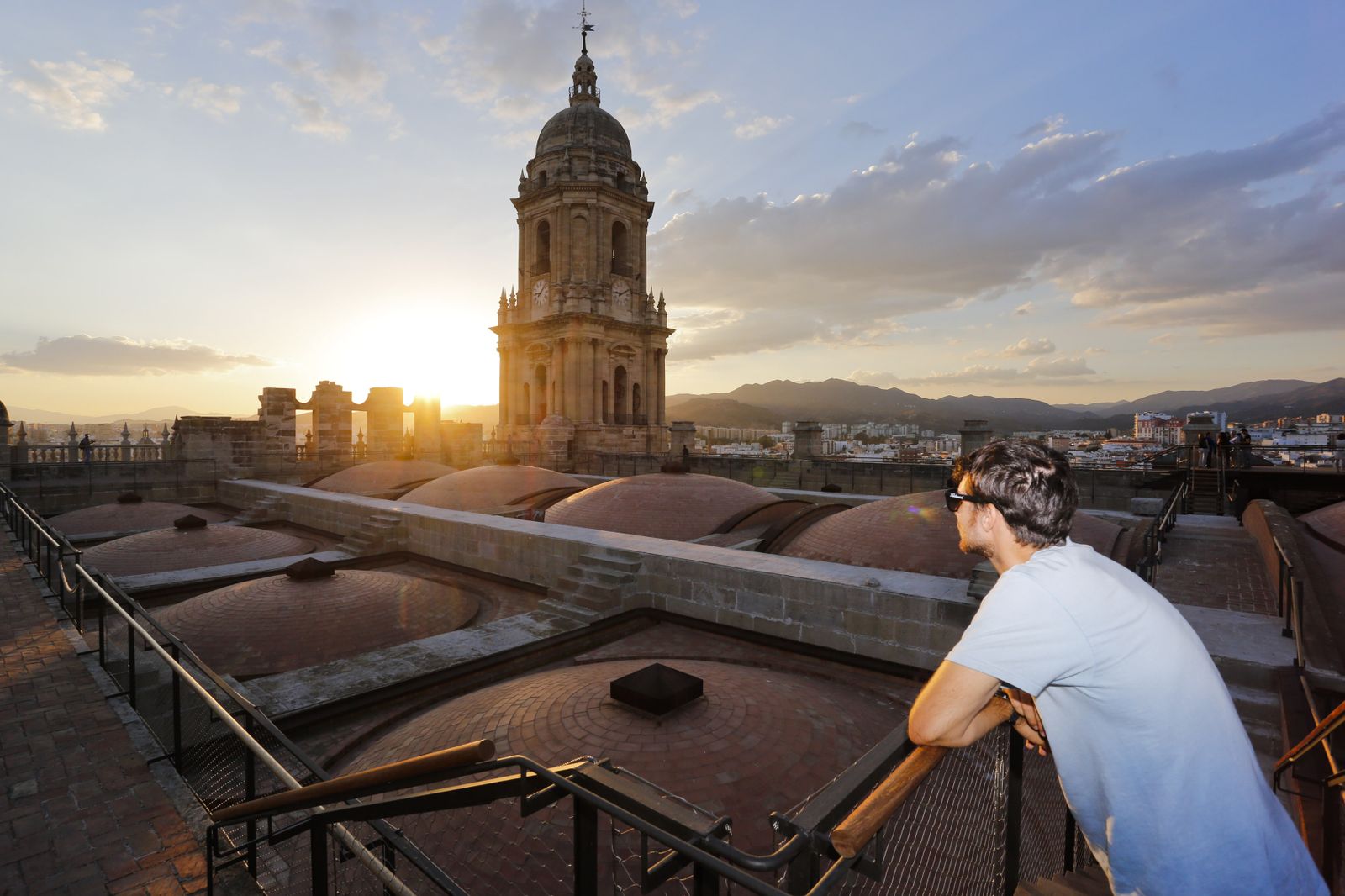 Vistas desde la cubierta de la Catedral de Málaga.