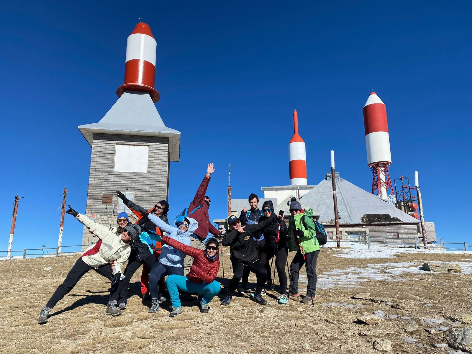 La granadina Cristina Sánchez, segunda por la derecha, junto a parte del grupo durante una quedada de entrenamiento en Navacerrada. La granadina Cristina Sánchez, segunda por la derecha, junto a parte del grupo durante una quedada de entrenamiento en Navacerrada.