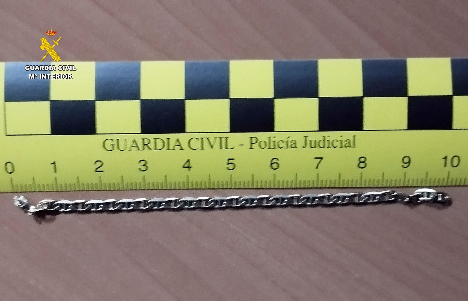Una de las joyas sisadas por la detenida.