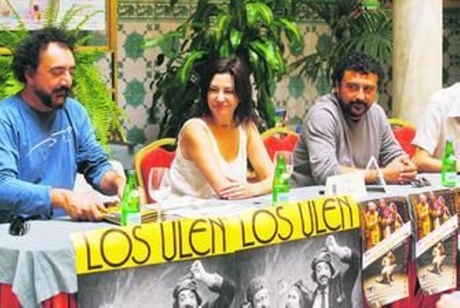 Pepe Quero, Maite Sandoval y Pepe Tous en un momento de la rueda de prensa.