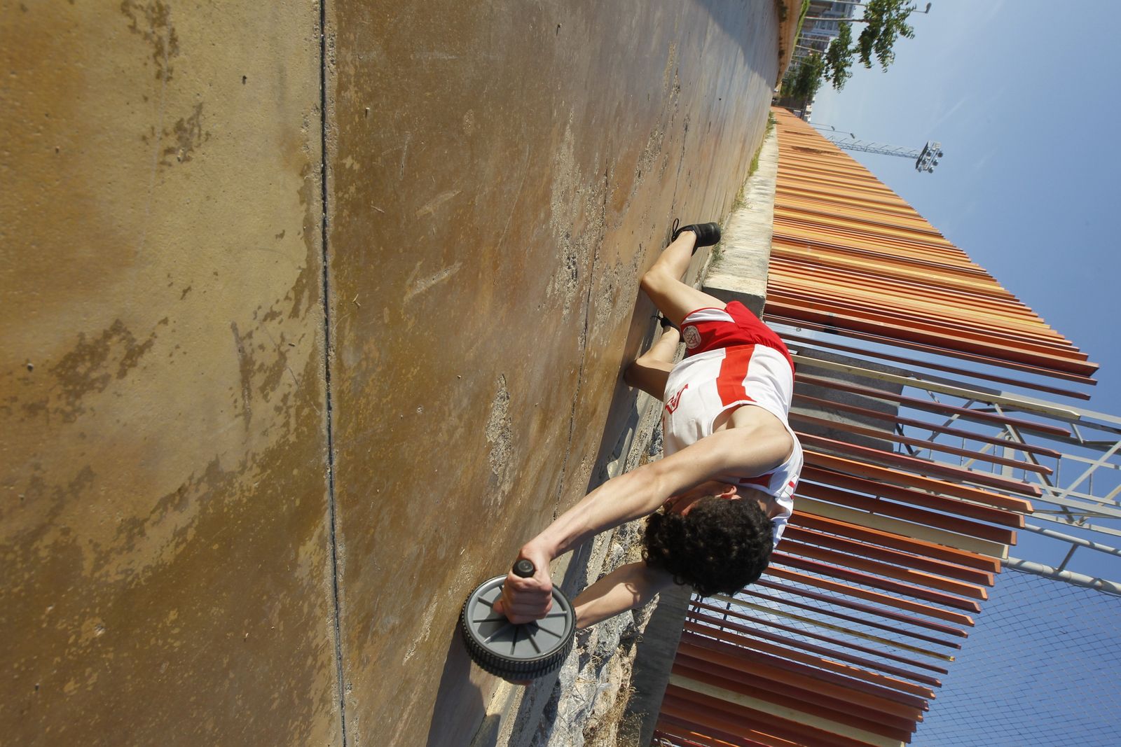 Entrenamiento del CD Atletas de Almería en el parque de Los Molinos