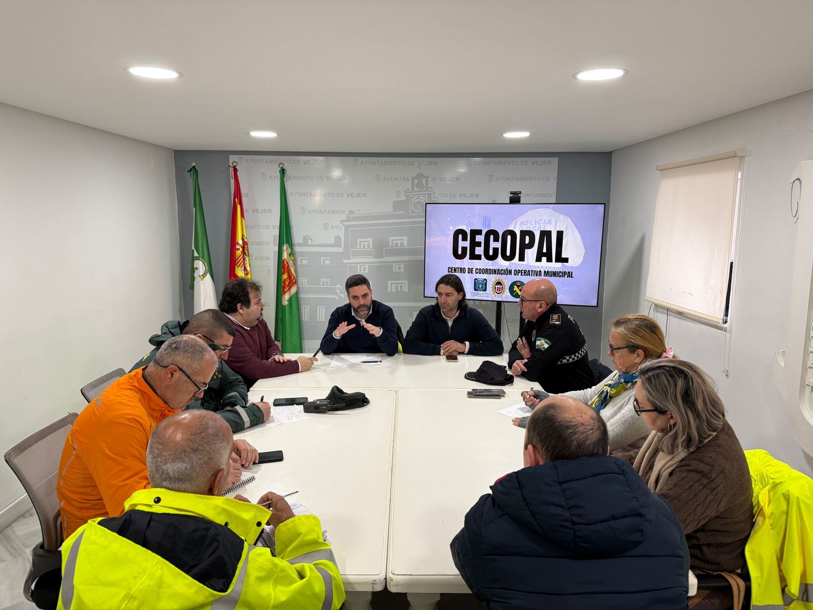 Reunión del Centro de Coordinación Operativa de Vejer.