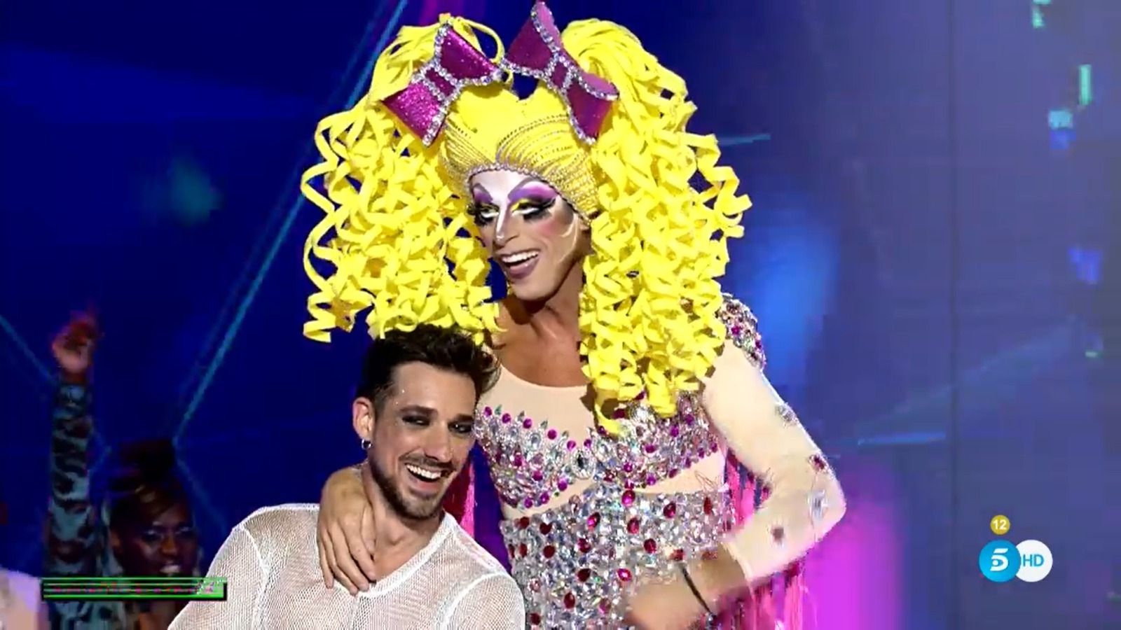 Canales en su transformación drag en el Sálvame Mediafest