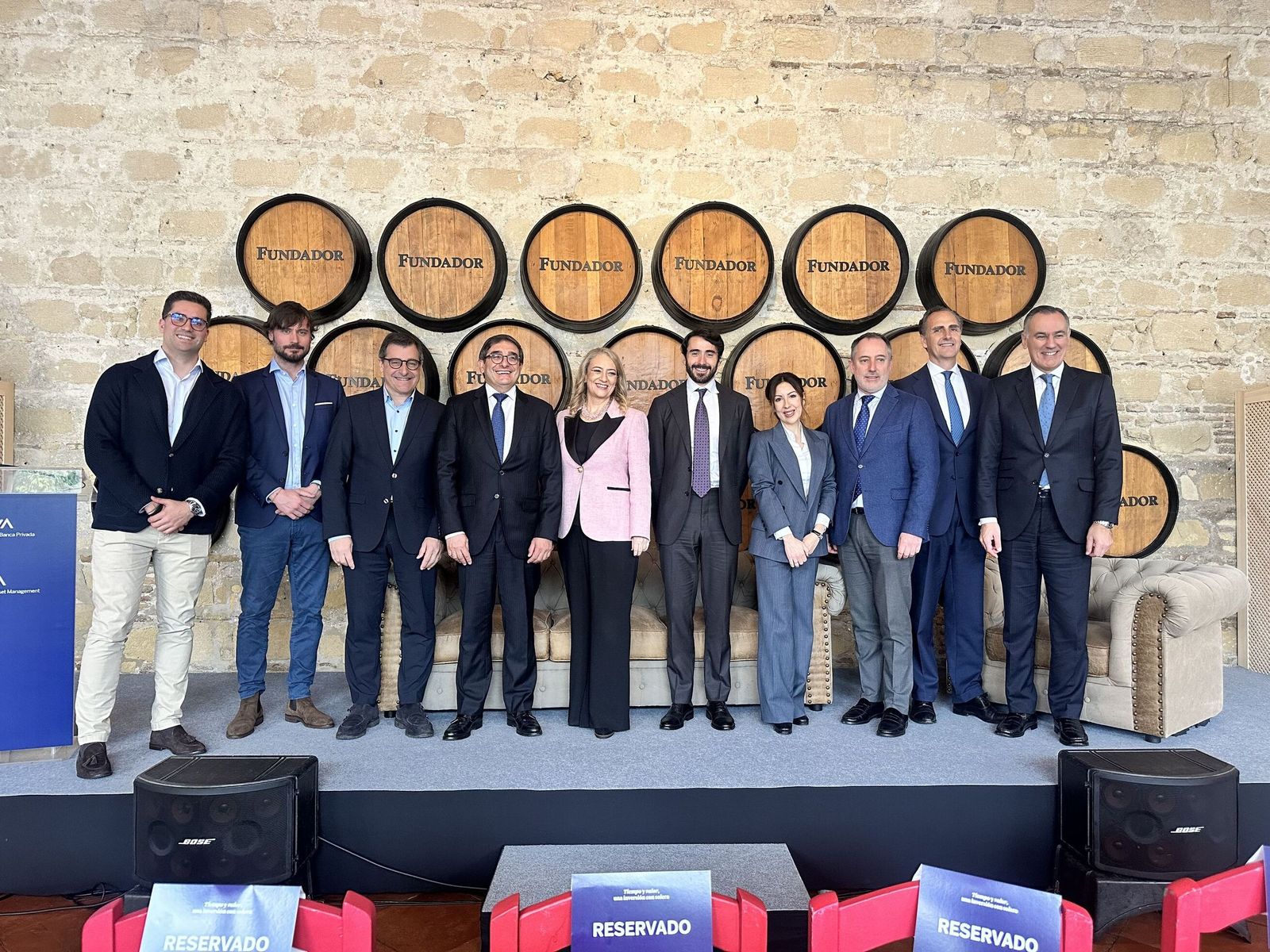 Participantes de la jornada de Mercados Privados organizada por BBVA en Jerez.