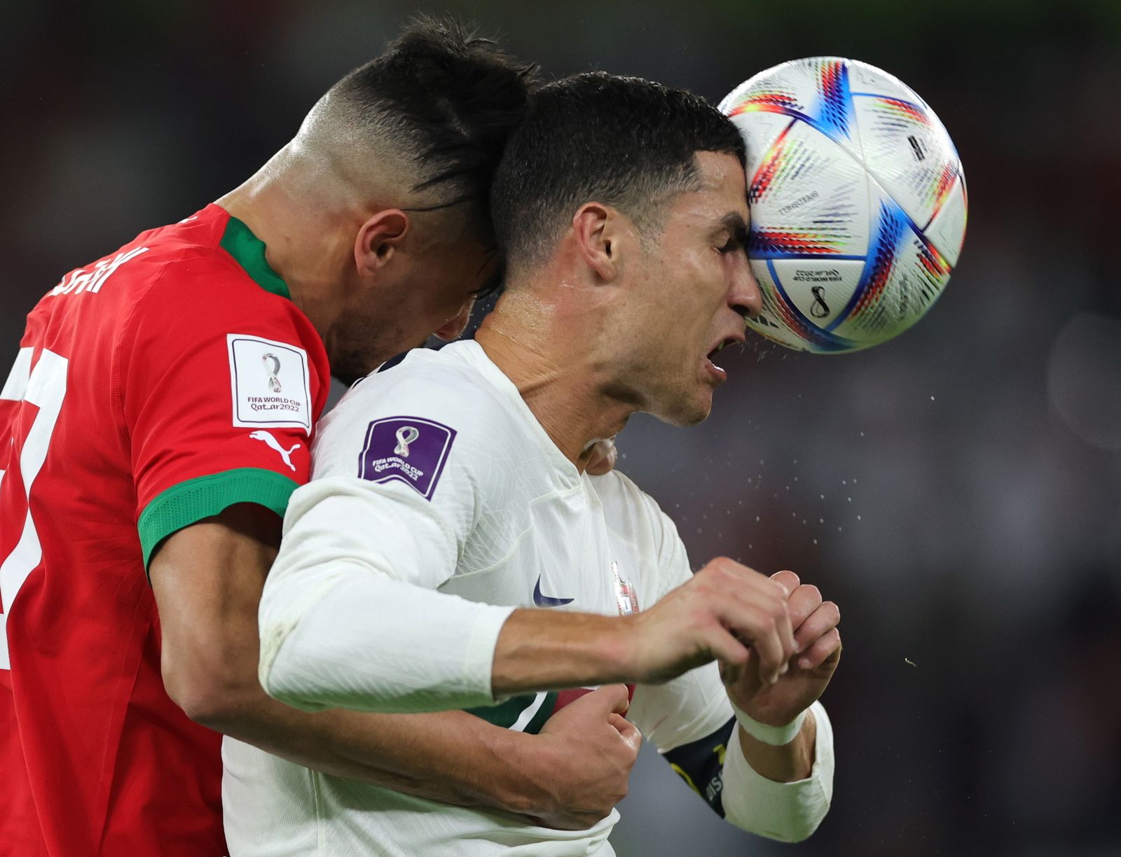 Las imágenes del Marruecos - Portugal de los cuartos de final del Mundial de Qatar