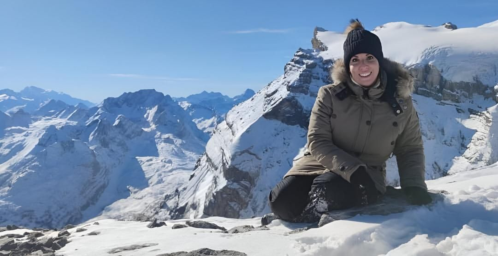 La malagueña Jessica Harillo, en una imagen en Suiza.