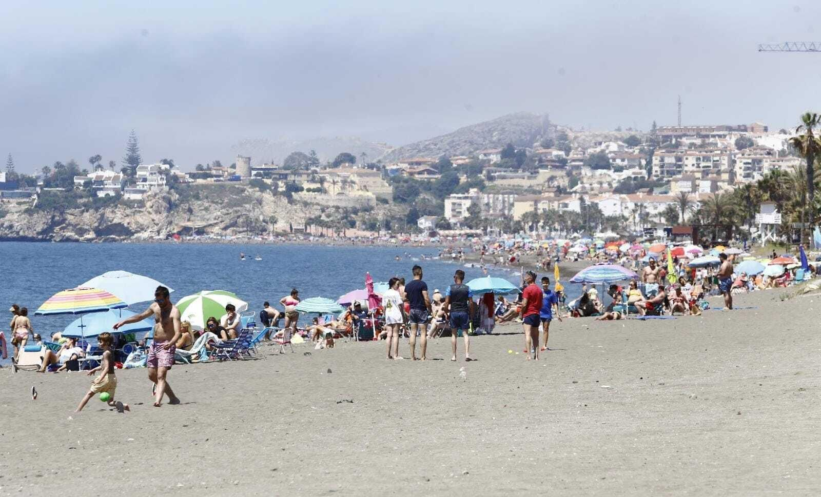 Bañistas este pasado fin de semana en Málaga. Bañistas este pasado fin de semana en Málaga.