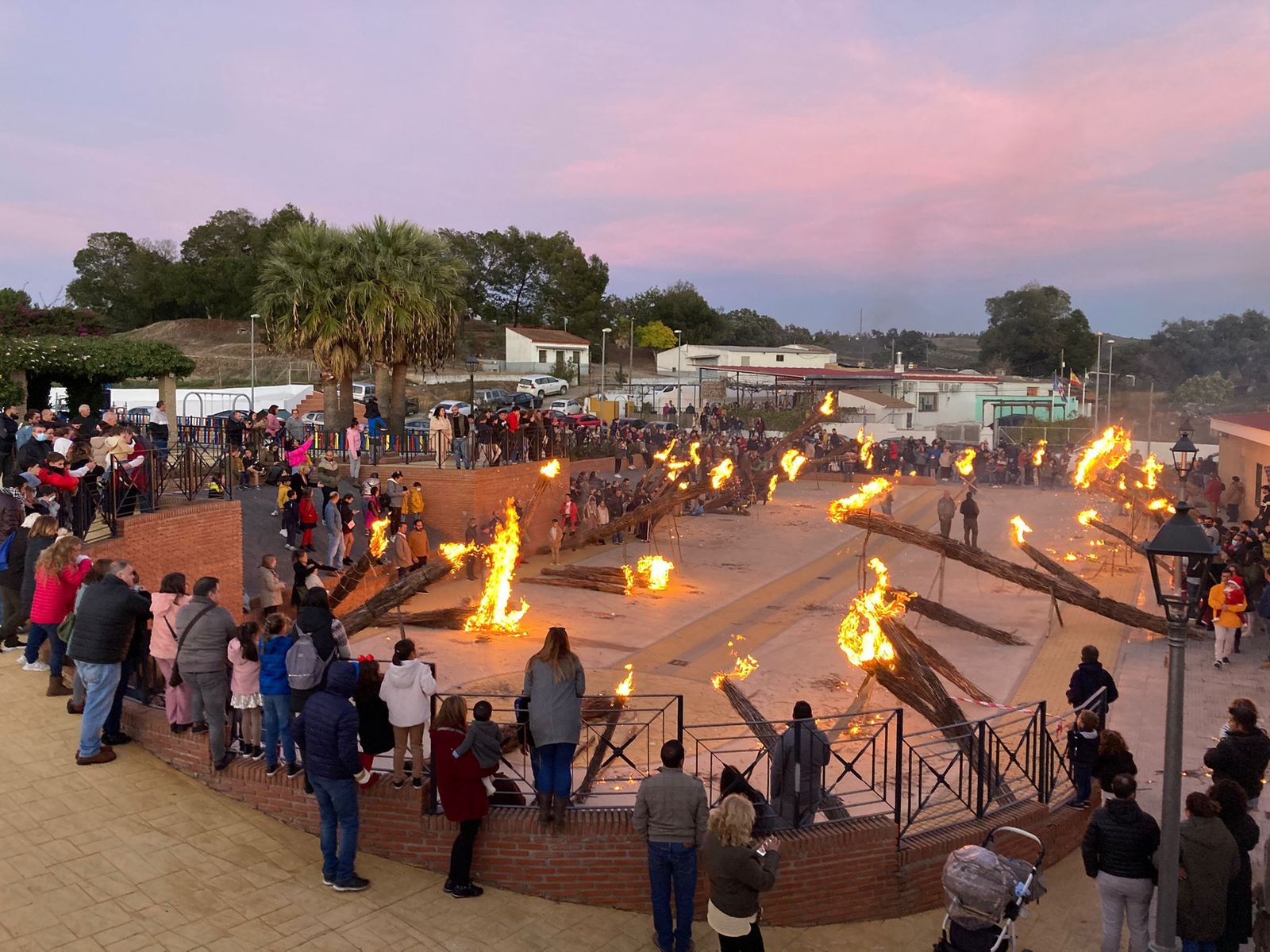 Quema de Antorchas de Santa Bárbara de Casa