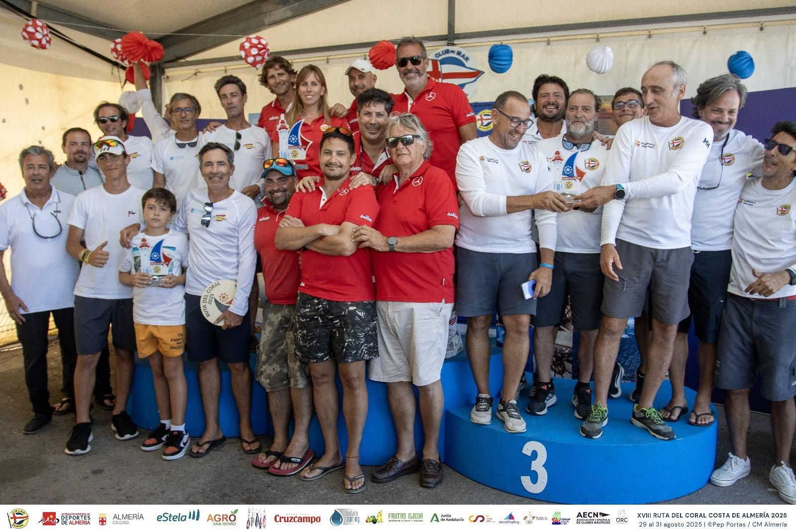 Entrega de premios de la XVIII Ruta del Coral Costa de Almería organizada por el Club de Mar de Almería.
