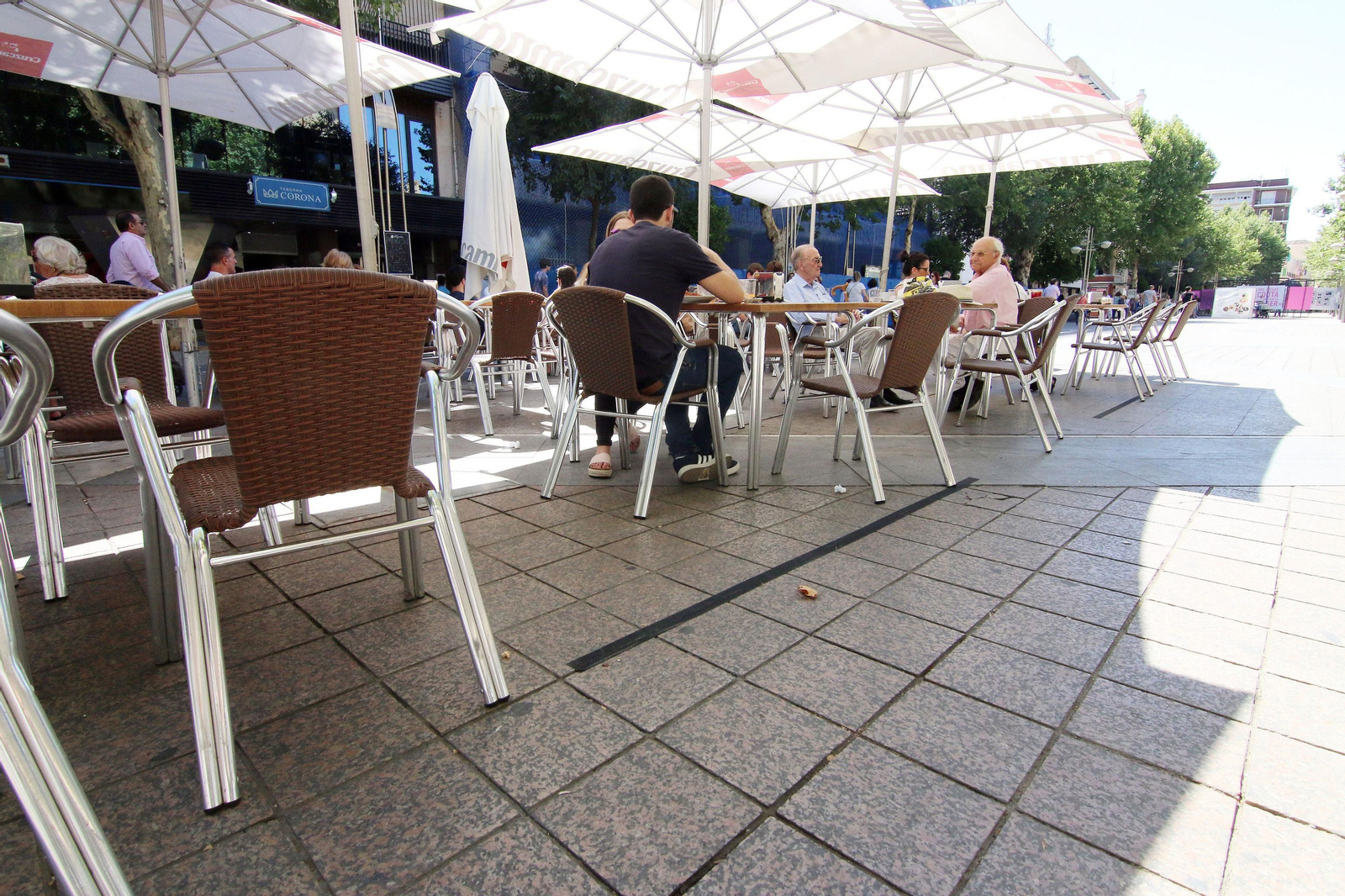 Terraza en el centro de Córdoba.