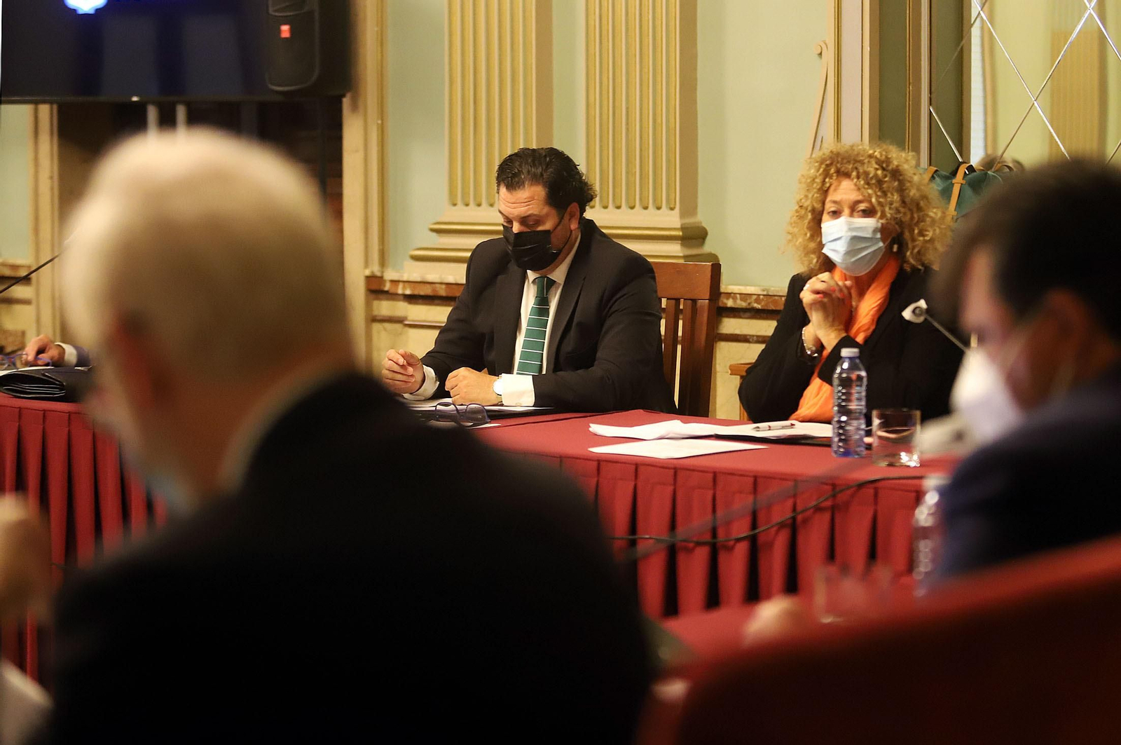 Imágenes del pleno celebrado en el Ayuntamiento de Huelva