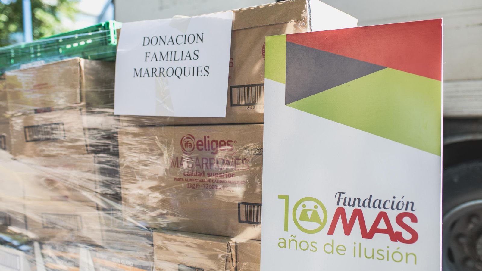Donación de alimentos.