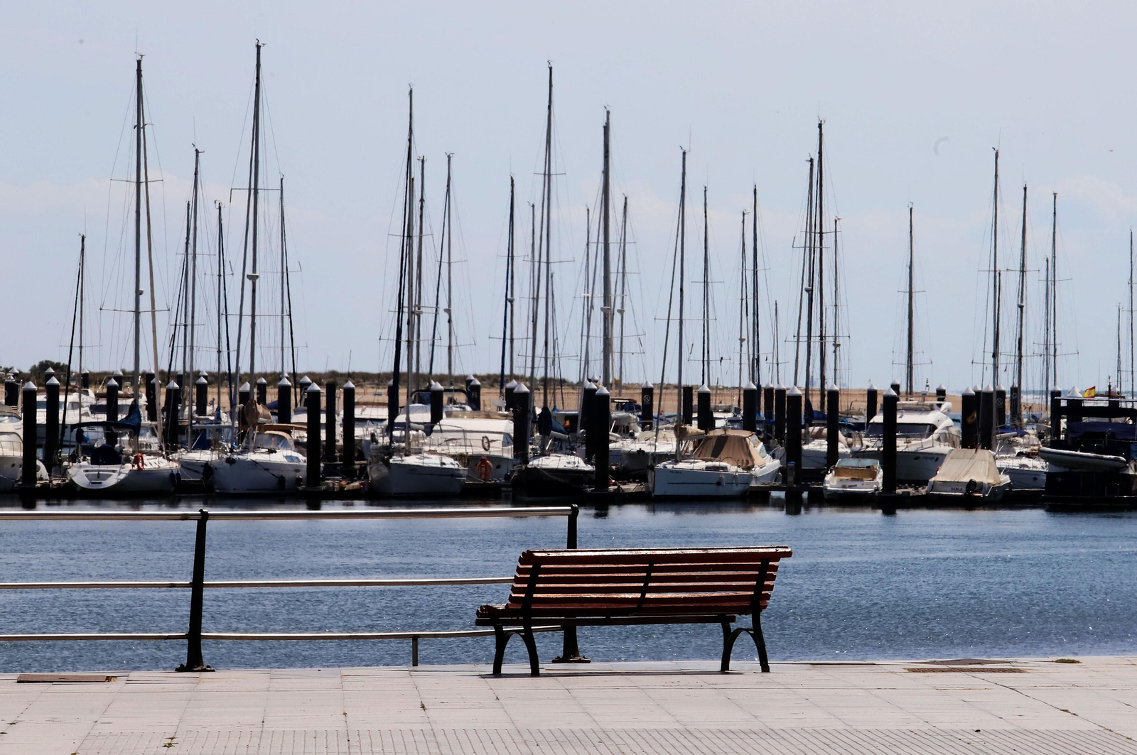 Imágenes del confinamiento en Punta Umbría