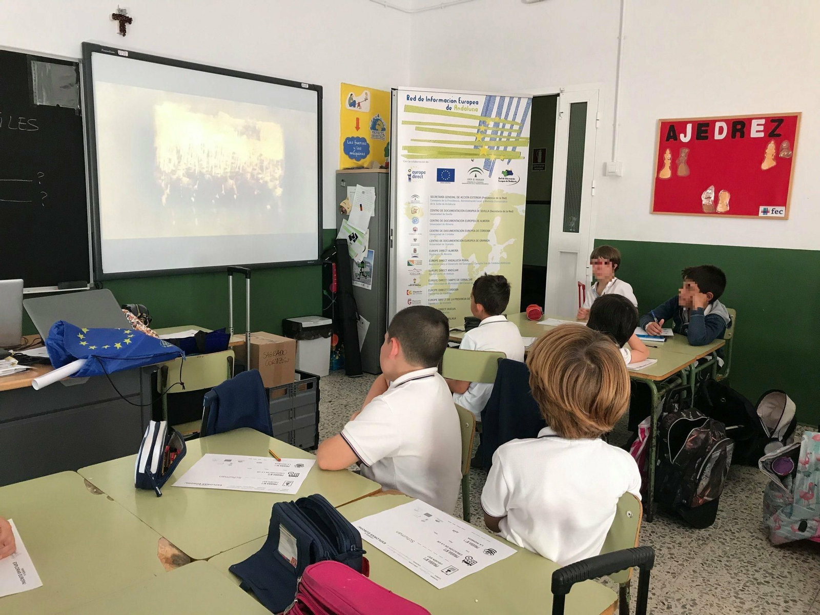 Una de las sesiones del taller de Europe Direct.